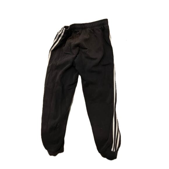 Adidas Black White Straight Ankle Joggers Mens M - Picture 2 of 3